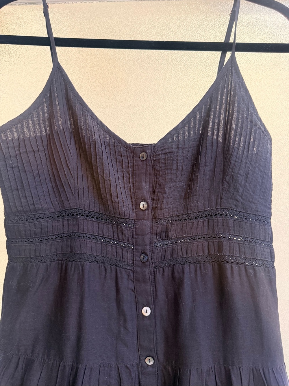 Spell Organic Cotton Dove Lace Strappy Dress XS - Picture 9 of 13